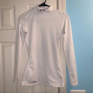 Women’s Fitted White Under Armour Long Sleeve